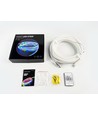 3m RGBIC Neon flex slange - USB, IP20, Komplet sæt, vævet reb, Bluetooth App, fjernbetjening