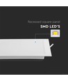 18W Ø22cm LED indbygningspanel - Hul: Ø20,5 cm, Mål: Ø22 cm, Backlit, Rund