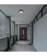 E27 Sløjfbar Loftlampe - IP65, IK08, Ø30cm, Højde: 9cm, Uden lyskilde