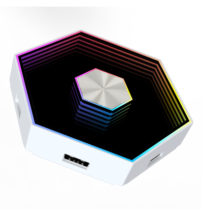 10 stk. Hexagon Infinity Væglys - RGBIC