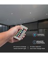 5 stk. RGBW LED Pære - 4,8W, RF fjernbetjening, dæmpbar, E14