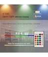 5 stk. RGBW LED Pære - 4,8W, RF fjernbetjening, dæmpbar, E14