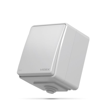 Udendørs 1-kanals afbryder - IP65, 73x63mm, grå