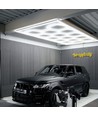 591W RA95 Hexagon LED 14 felter + ramme komplet sæt - Inkl. strømtilslutning