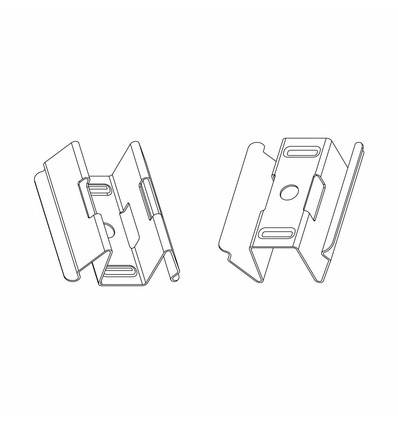 Monteringsbeslag til kontorlampe - 2 stk, Spectrum 60cm 120cm 150cm