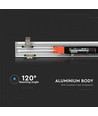 120cm 40W LED lineært indbygningsarmatur - Samsung LED chip, 120cm, sølv, 5 års garanti