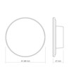 DOME væglampe 12W - CCT, IP65, sort