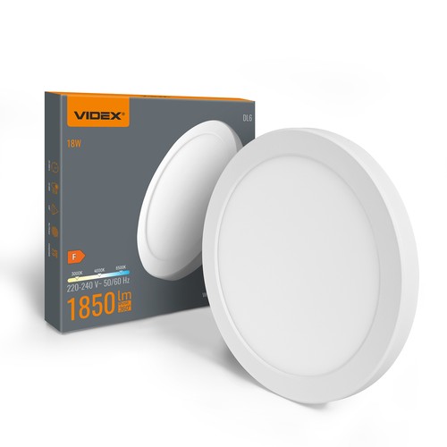 18W Loftslampe, 3CCT - Ø217 mm, indbygget lyskilde