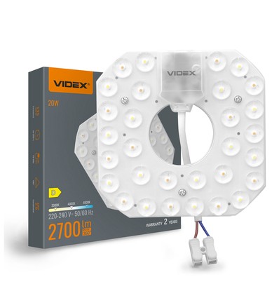 20W LED modul med magnet - 3CCT, 120°, IP20, til loftlamper, udskiftelig lyskilde