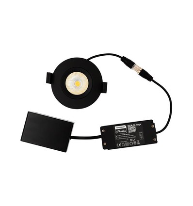 HiluX DS8 Tilt360 - Shelly Smart LED Indbygningsspot, RA95, 2200-6500K, Sort