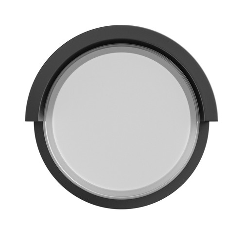 10W Verto Round Edge CCT væglampe, IP65 - 120lm/W, sort, 3-CCT, asymmetrisk lys, udendørs/indendørs