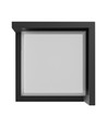 10W Verto Square Edge CCT væglampe - 120lm/W, IP65, sort, 3-CCT, 160x160mm