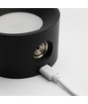 4,5W Genopladelig væglampe CCT - IP20, Rund, Mat sort, 360° roterbar, inkl. lyskilde og fjernbetjening