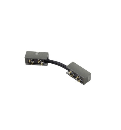 Samler til PicoTrack 2 skinne - 12V, Magnetisk, antracit, til akustikpaneler / glasmontre / vinduesbelysning