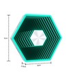 12 stk. RGBIC Hexagon Infinity Væglys - Sæt