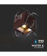 9W LED Solcelle væglampe - IP65, CCT, 3 lyskulører, PIR-sensor, corten hus