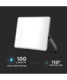 100W LED projektør - CCT, 3 lyskulører, matteret, arbejdslampe, udendørs
