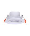 7W Ø8,8cm LED indbygningsspot - Hul: Ø6,8 cm, Mål: Ø8,8 cm, CCT - 3 lyskulører