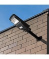 Solcelle Gadelampe 6W med Sensor - Fjernbetjening, sort, 800lm, IP65