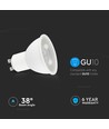 7,5W GU10 LED pære - 610lm, Samsung LED chip, 38°, varm hvid