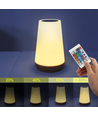 Opladelig RGBW LED bord/natlampe - Hvid, touch dæmpbar, IP20 indendørs
