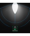 Vt-1818 LED kertepære 3.7W E14 - Cree chip, 3000K, 6 års garanti