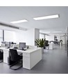 120x30 - 40W LED panel, 110lm/W - 4000K, hvid kant, indbygning/påbygning