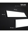 120x30 - 40W LED panel, 110lm/W - 4000K, hvid kant, indbygning/påbygning