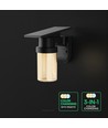 0,9W Solara LED væglampe med solcelle - IP54, sort, 120lm, 3-i-1 CCT, inkl. fjernbetjening