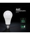 E27 11W LED pære - A60, erstatter 75W, plast kabinet