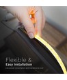 10m 12W/m LED strip, 168 LED pr. meter - 24V, IP20, 140lm/W, SMD2835