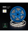 10m 7,2W/m stænktæt LED strip - 24V, IP65, 120 LED pr. meter, 4000K