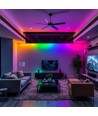 5m RGBIC Neon Flex LED sæt - 5V USB, Bluetooth app, fjernbetjening