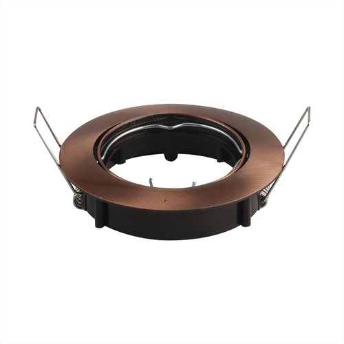 GU10 Bronze indbygningsspot - Rund, , IP20, Flot design