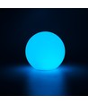 Ø10 cm RGB LED bold - Genopladelig, med fjernbetjening, IP66