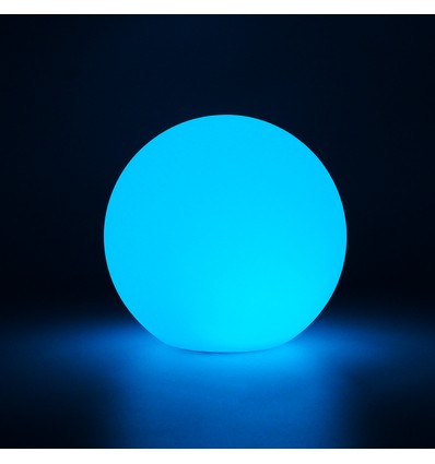 Ø15 cm RGB LED bold - Genopladelig, med fjernbetjening, IP66