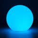 Ø20 cm RGB LED bold - Genopladelig, med fjernbetjening, IP66