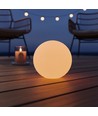Ø10 cm RGB LED bold - Genopladelig, med fjernbetjening, IP66