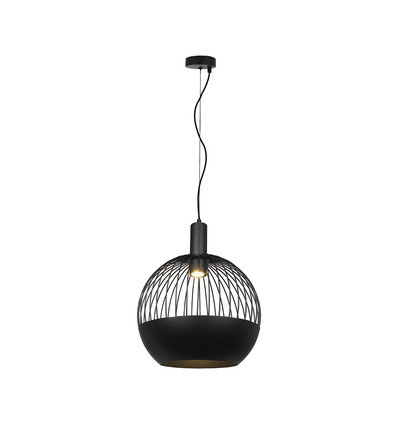 GU10 Designer pendellampe - Mat sort, Metal serie, Ø40 cm