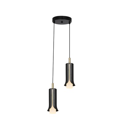 2x5W LED designer pendellampe - Ø15cm, 3000K, Sandy Black