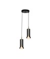 2x5W LED designer pendellampe - Ø15cm, 3000K, Sandy Black