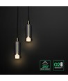 2x5W LED designer pendellampe - Ø15cm, 3000K, Sandy Black