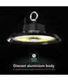 100W LED high bay, 135-160lm/W - CREE chip, IP65, 90 grader, 6 års garanti