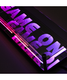 RGB Game On Neon Skilt - Infinity Mirror effekt, Bluetooth, App-styring