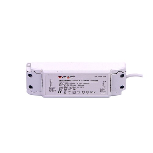 29W LED driver til panel - 800mA, 26-36V, ikke dæmpbar
