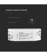 72W / 1600mA LED driver til panel - 30-42V, flicker free, 5 års garanti, IP20 indendørs