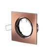 GU10 Bronze indbygningsspot - Firkantet, hul: Ø7,4 cm, mål: 8,2 x 8,2 cm