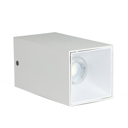 Vt-882 lampe GU10 - firkantet, hvid+hvid