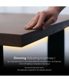 Skjult touch-lysdæmper til LED strip - Hvid, 12V (72W), 24V (144W), op til 2,5cm tykkelse