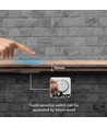 Skjult touch-lysdæmper til LED - Kapacitiv, Sort, 12V (72W), 24V (144W), op til 2,5cm tykkelse